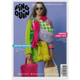 Magazine tricot n°8 Pingouin - Rétro sixties