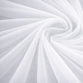 Tulle rigide cancan blanc