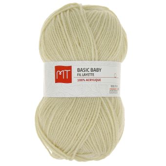 Pelote de fil à tricoter MT Basic baby beige