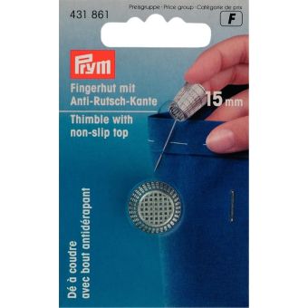 Dé à coudre avec bord antidérapant - 15 mm