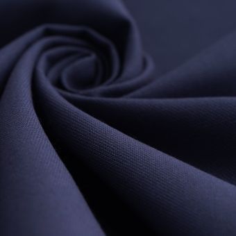 Tissu coton épais Panama grande largeur bleu marine