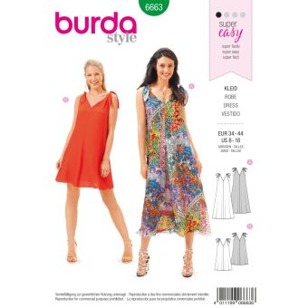 Patron burda 6663 robe