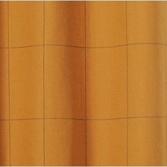 Tissu coton lin épais Julia carreaux orange