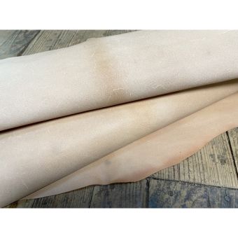 Croute de cuir de vache tannage végétal - Naturel