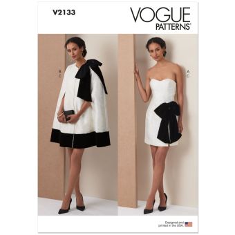 Patron V2133H5 cape pour femme du 34 au 42 - Vogue
