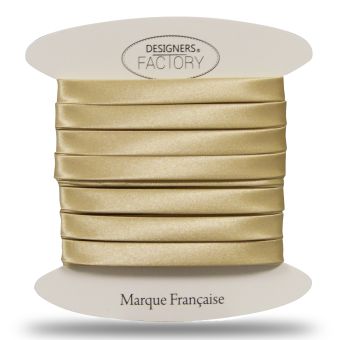 Biais satin doré 9mm par 5 mètres – designers-factory