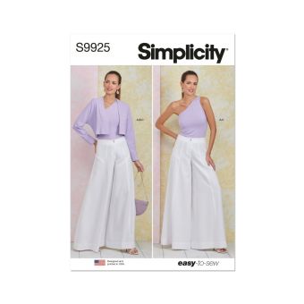 Patron simplicity s9925.u5 - pantalon haut et boléro  44 à 52
