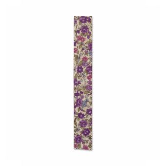 Ruban 1,5cm x 2m thermocollant fleuri violet