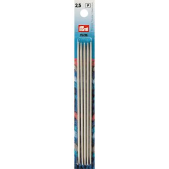 Aiguilles à tricoter doubles pointes, gris perle ou gris