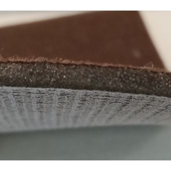 50 cm de Textile jersey contrecollé sur mousse de 5 mm largeur 150 cm - colori Marron