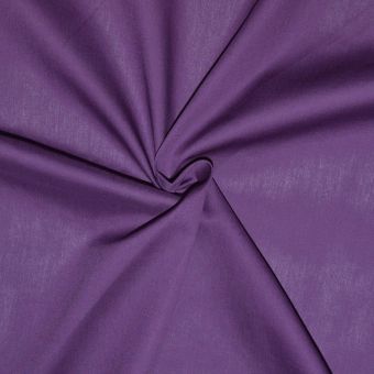 Tissu popeline de coton Violet - designers-factory (3m x 1m46)