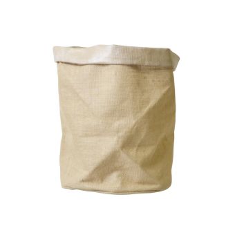 Panier toile de jute 36x30cm écru