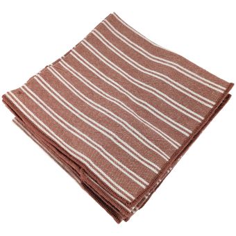 Lot de 6 serviettes de table coton LILI Terre cuite