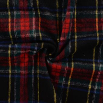 Tissu lainage polyester laine carreaux
