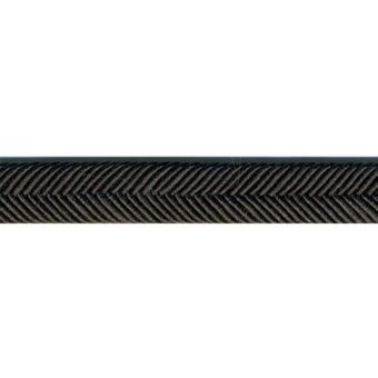 Double cordon chevron noir