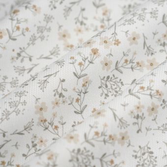 Tissu piqué de coton Irune taupe