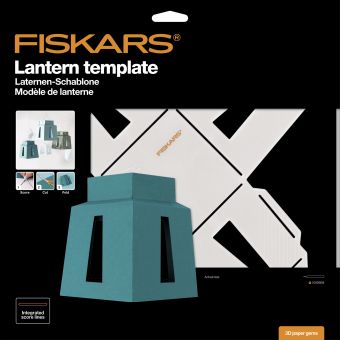 Gabarit création de forme 3D papier modèle lanterne - Fiskars