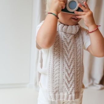 Patron tricot PDF Le pull chasuble – Filomène
