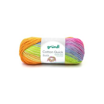 Pelote de coton COTTON QUICK BATIK 100 Gr - PPSC - Grundl - Certifié Oeko-tex