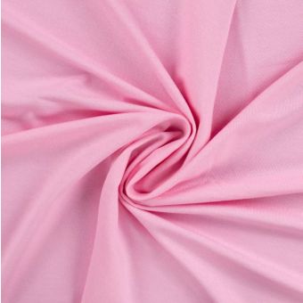 Maille jersey viscose douce unie rose