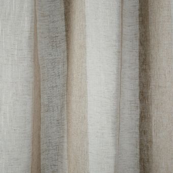 Tissu voile grosses rayures lin Canyon grande largeur