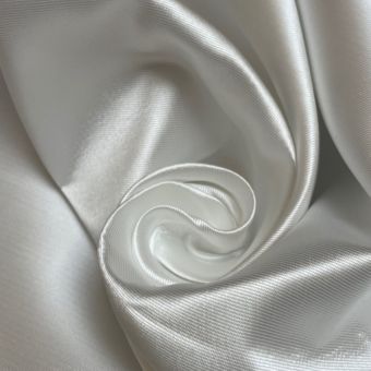 Tissu satiné Mikado lourd blanc 300cm 