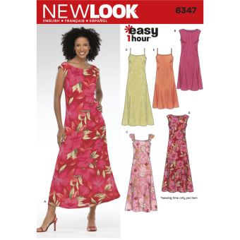 Patron New Look 6347 - robe femme
