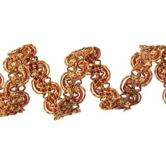 Galon paillette marron 25mm