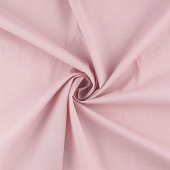 Tissu Poppie popeline coton bio uni rose