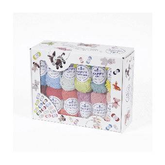 Lot de 25 pelotes Amigurumi HAPPY CHENILLE 15 gr - Dmc