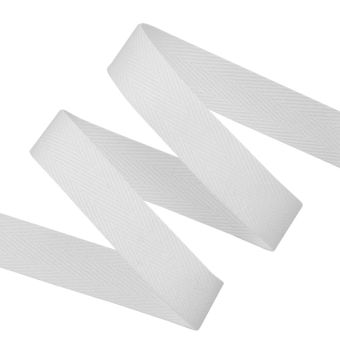 Ruban chevron 15mm blanc