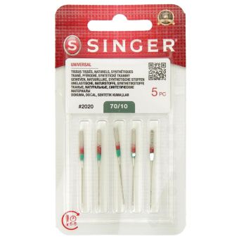 Aiguilles machine universelles Singer n°70