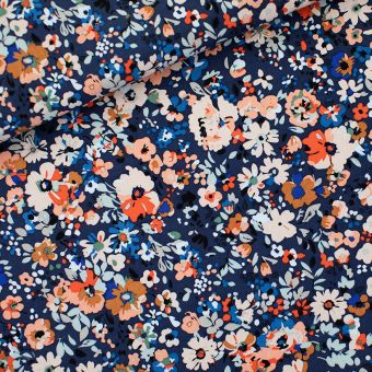 Tissu gabardine motifs Flower Joy multico - See You At Six