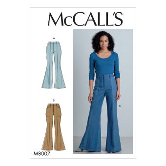 Patron Mc Call's 8007A5 - Pantalon patte d'eph du 34 au 42