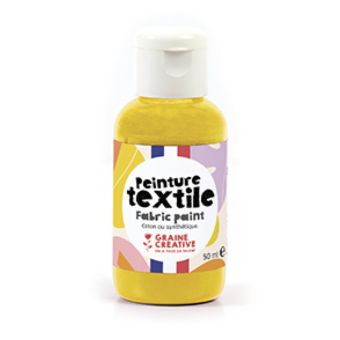 PEINTURE TEXTILE JAUNE D'OR 50ML