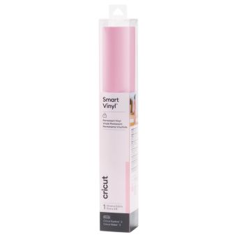 Cricut maker - 1 feuille vinyle permanent rose clair 33x91cm