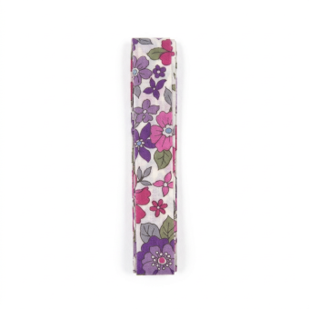 Ruban thermocollant 15mmx2m fleuri violet clair grandes fleurs