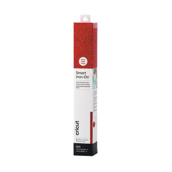 Feuilles thermocollantes Smart Iron-On Pailleté Cricut rouge
