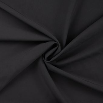 Tissu polyester bi stretch uni noir
