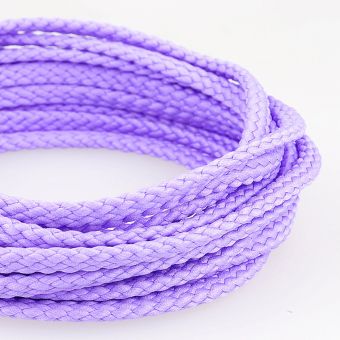 Cordon polyester 5mm lilas