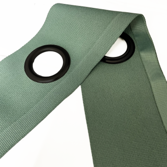 Décoband oeillet 40 black mat / vert de gris