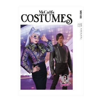 Patron McCall's 8188 - Déguisement Veste unisexe de moto du 32 au 56