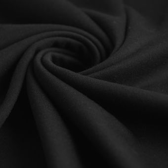 Tissu jersey Milano noir