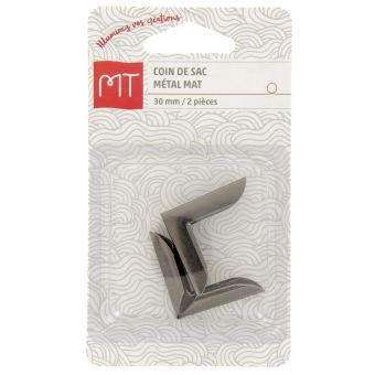 Coin de sac 30 mm nickel mat 2 pièces