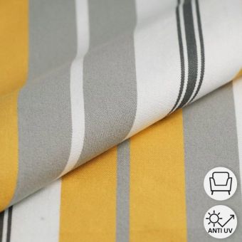 Tissu toile transat Bastia jaune 45cm 