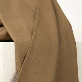 Toile canvas coton épais Iced Mocha beige - Atelier Brunette
