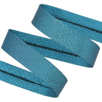 Biais métallisé 20 mm bleu