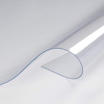 Nappe transparente cristal 80/100 épaisse – PVC au mètre (laize 140 cm)