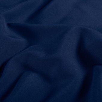 Tissu short de bain uni recyclé bleu marine