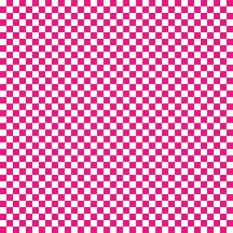 Tissu Impermeable Damier 75 Rose Fuchsia, coupon 1m x laize (155cm)